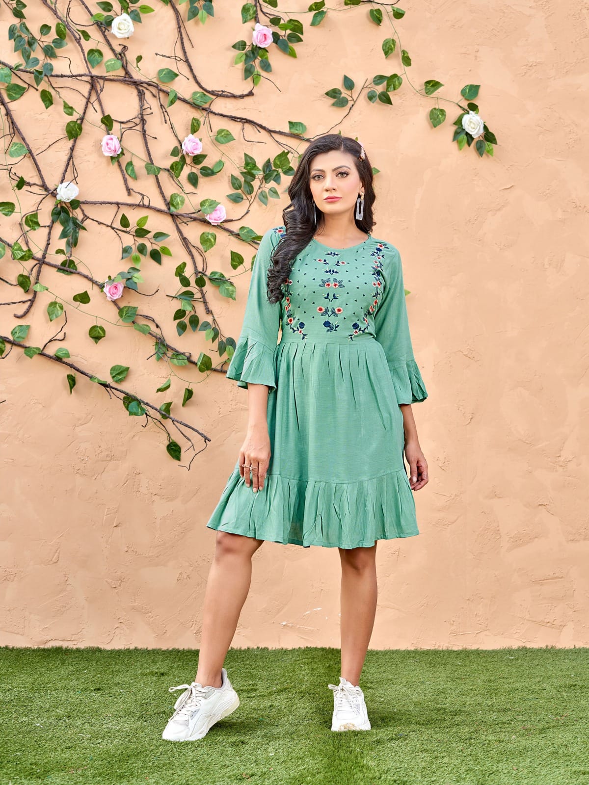 Softy By Kinti 01-08 Embroidery kurtis Catalog